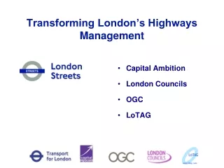 Transforming London’s Highways Management