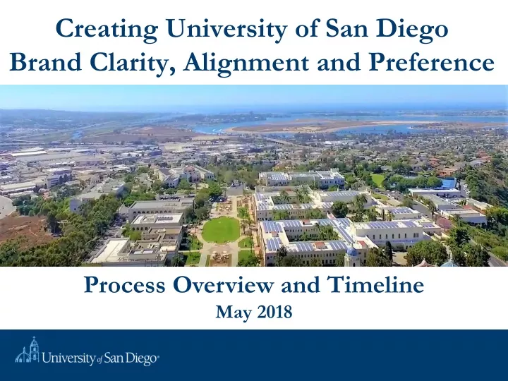 creating university of san diego brand clarity alignment and preference