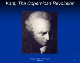 Kant, The Copernican Revolution