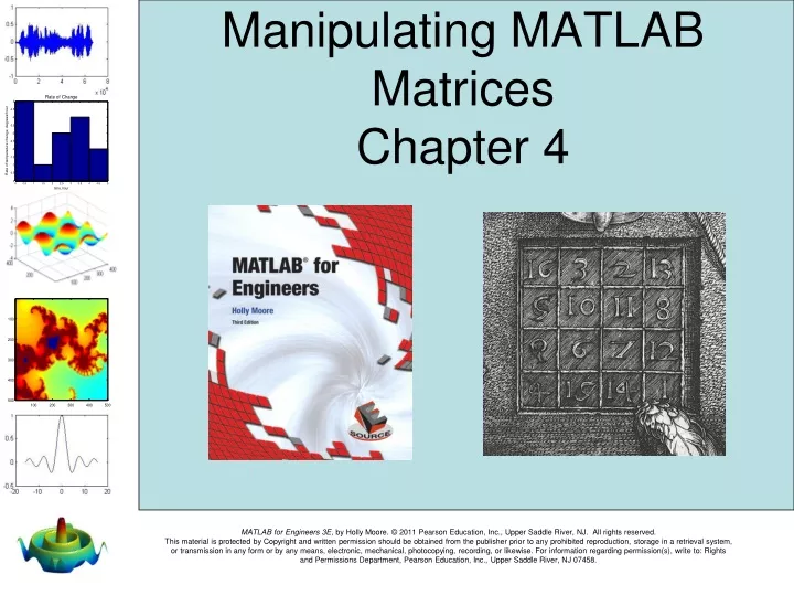 manipulating matlab matrices chapter 4