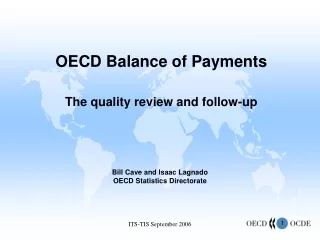 OECD Balance of Payments The quality review and follow-up