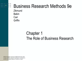 The Role of Business Research