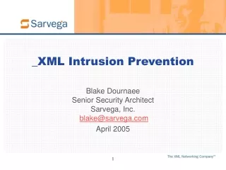 XML Intrusion Prevention