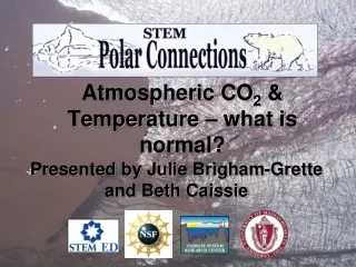 Atmospheric CO 2  &amp; Temperature – what is normal?