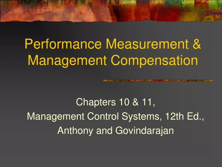 performance measurement management compensation