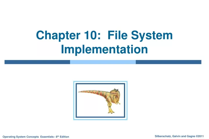 chapter 10 file system implementation