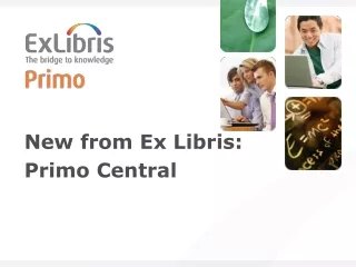 New from Ex Libris:  Primo Central