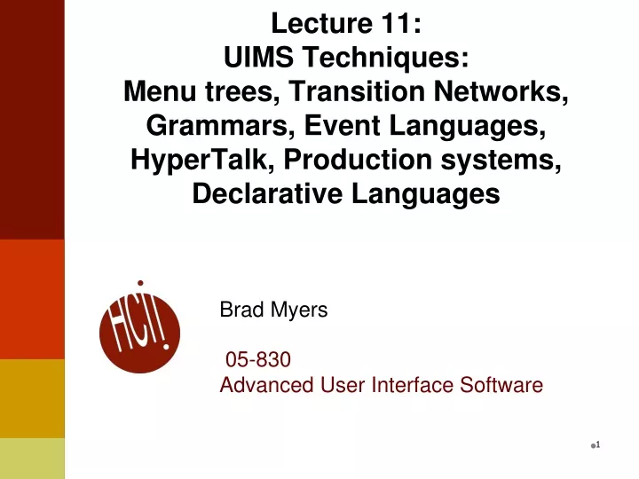 brad myers 05 830 advanced user interface software