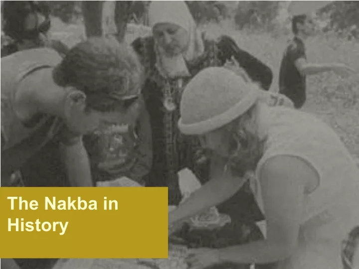 the nakba in history