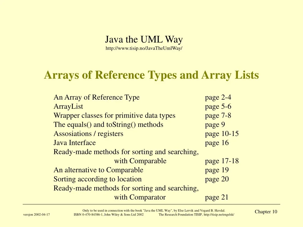 java - reference types Images High Quality Grahic PPT - Arrays of Reference Types in Java PowerPoint Presentation, free ...