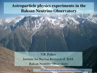 Astroparticle physics experiments in the Baksan Neutrino Observatory