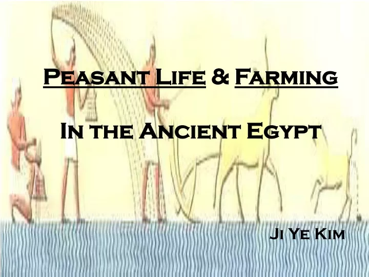 peasant life farming in the ancient egypt