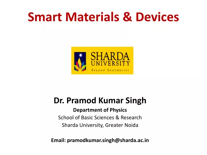 smart materials devices