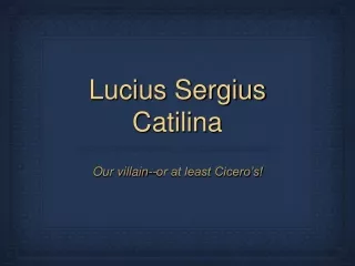 Lucius Sergius Catilina