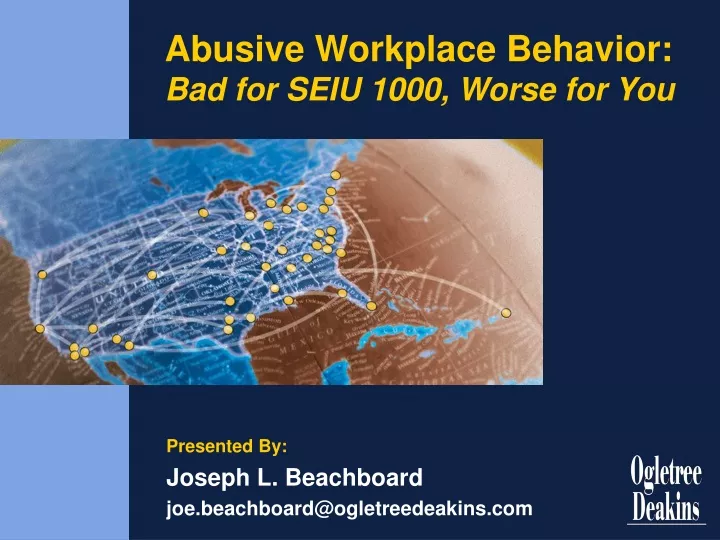 abusive workplace behavior bad for seiu 1000