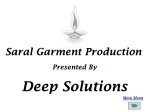 Simplified Garment Production System by Deep Solutions - slide 1