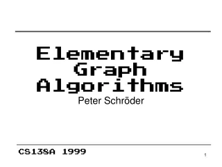Elementary Graph Algorithms