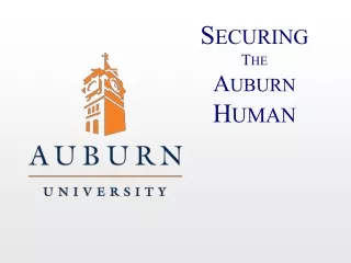 Securing The Auburn Human