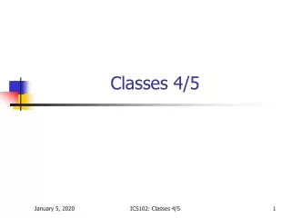 Classes 4/5