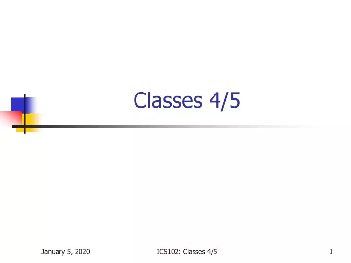 classes 4 5