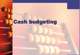 Cash budgeting