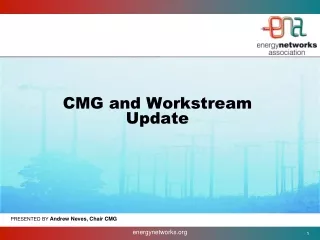 CMG and Workstream  Update