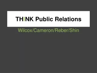 TH I NK Public Relations