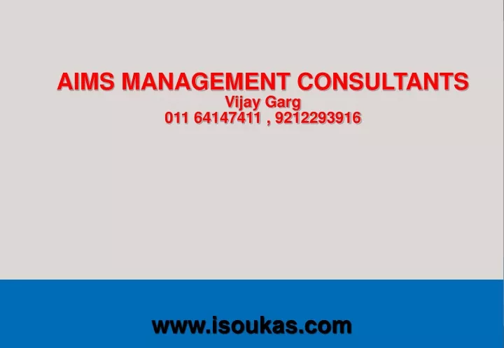 aims management consultants vijay garg