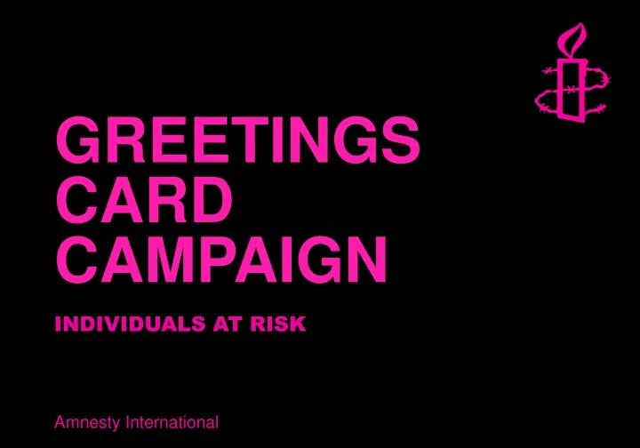 greetings card campaign