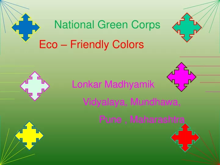 national green corps eco friendly colors