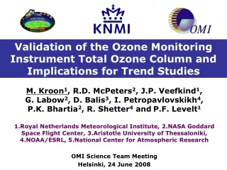 Total Ozone Column ECS2 &gt; COL3