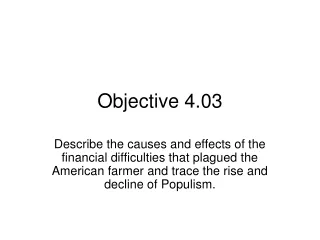 Objective 4.03