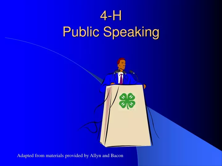 4 h public speaking