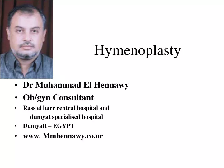 hymenoplasty