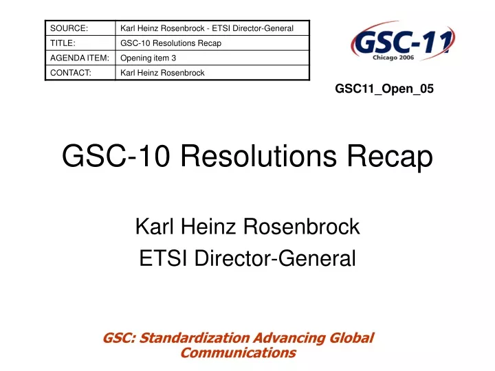 gsc 10 resolutions recap