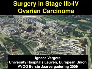 Surgery in Stage IIb-IV  Ovarian Carcinoma