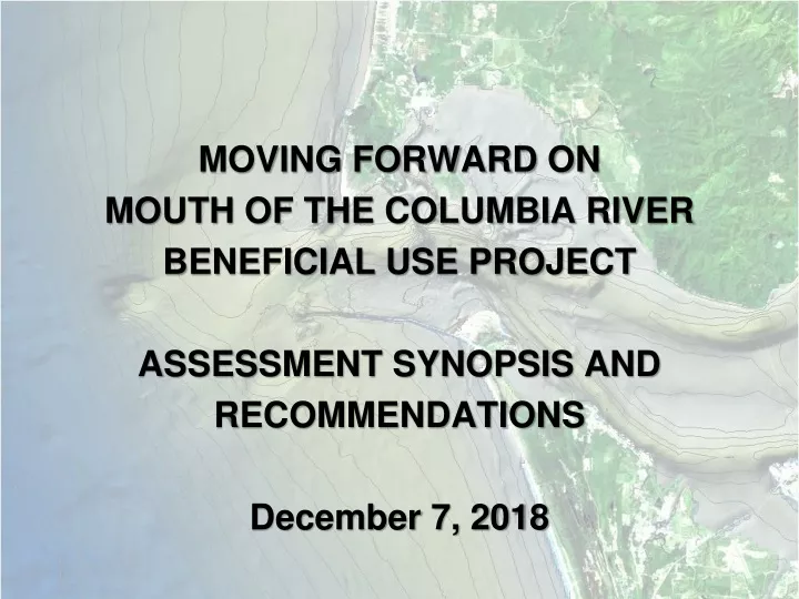 moving forward on mouth of the columbia river