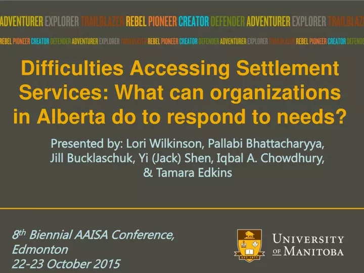 difficulties accessing settlement services what can organizations in alberta do to respond to needs
