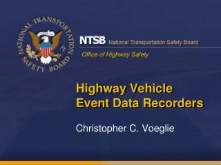 Highway Vehicle  Event Data Recorders