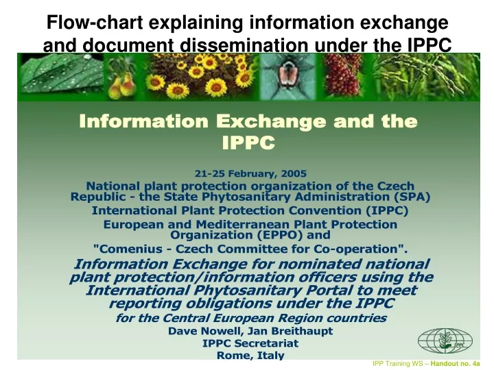 flow chart explaining information exchange and document dissemination under the ippc