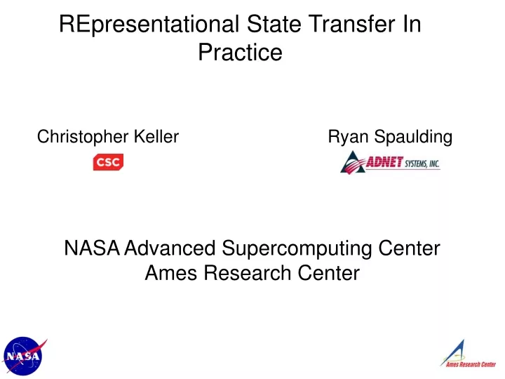 representational state transfer in practice