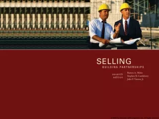 SELLING AND SALESPEOPLE