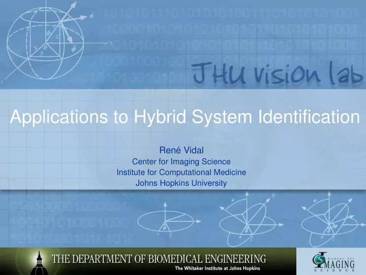 applications to hybrid system identification