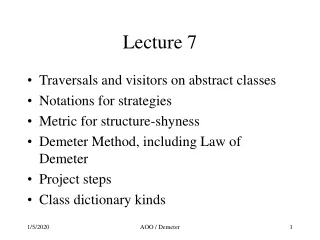 Lecture 7