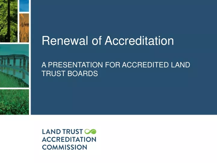 renewal of accreditation