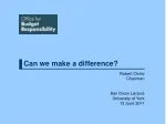 Can we make a difference? - slide 1