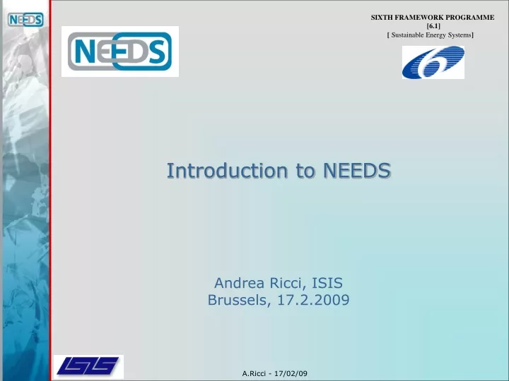 introduction to needs