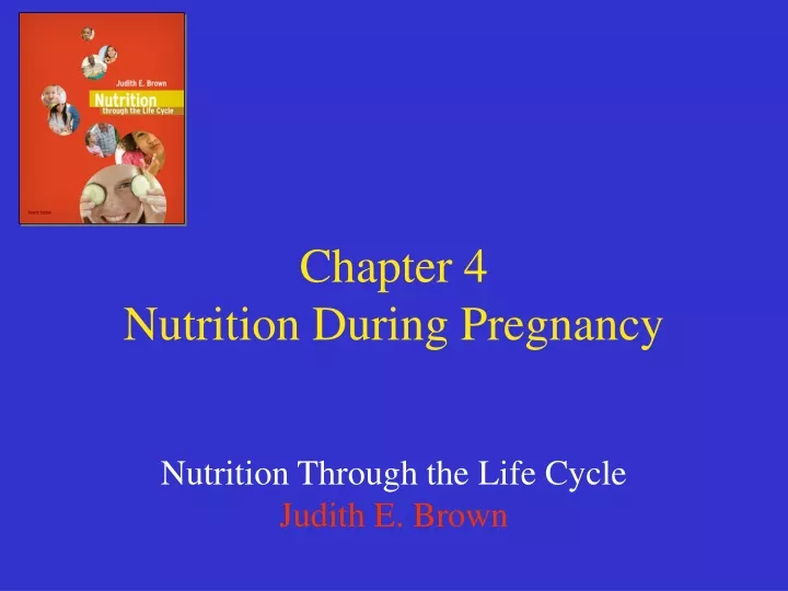chapter 4 nutrition during pregnancy