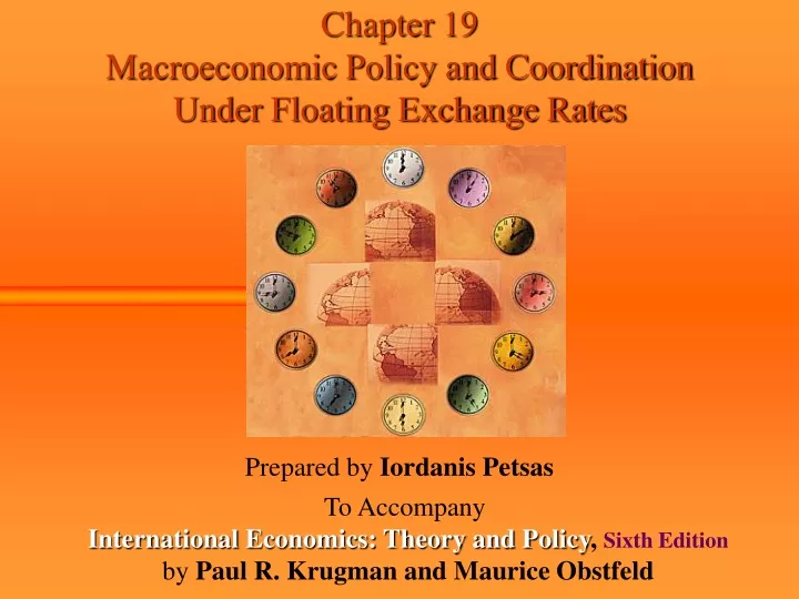 chapter 19 macroeconomic policy and coordination