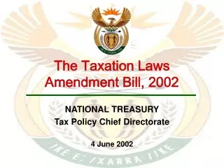 The Taxation Laws Amendment Bill, 2002